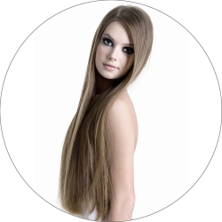 #10 Ljusbrun, 50cm, 50g, Nail hair, Single drawn