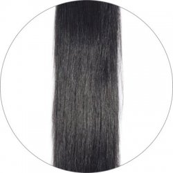 #1 Svart, 60cm, 50g, Seamless Premium Tejphår, Single drawn