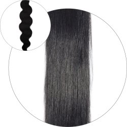 #1 Svart, 50 cm, Body wave Tejphår