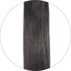 #1B Sortbrun, 50 cm, Tape Extensions, Single drawn