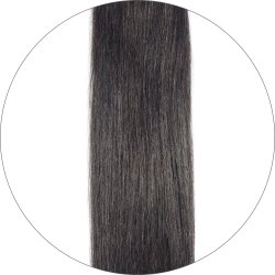 #1B Svartbrun, 50cm, 100g, Halo extensions