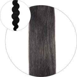 #1B Svartbrun, 50cm, 50g , Body wave Tejphår