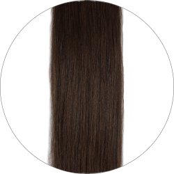 #2 Mörkbrun, 40cm, 17g, Premium Nail hair, Single drawn