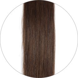 #4 Chokladbrun, 50 cm, Nail hair, Single drawn