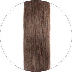 #6 Mediumbrun, 50 cm, Tape Extensions, Single drawn