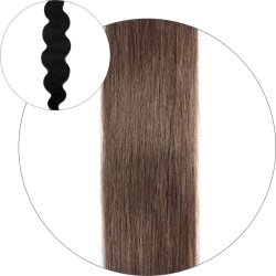 #6 Mellanbrun, 50cm, 50g , Body wave Tejphår