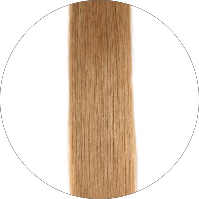 #12 Mörkblond, 50cm, 50g , Seamless, Tejphår, Single drawn