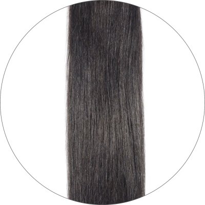 #1B Svartbrun, 60cm, 60g , Seamless, Tejphår, Single drawn