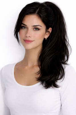 #1 Svart, 40cm, 80g, Ponytail