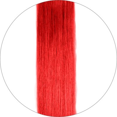 #Röd, 40 cm, Premium Nail hair, Single drawn